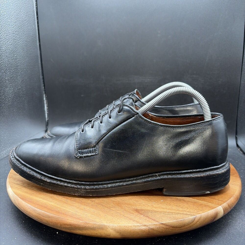 Allen Edmonds Leeds Shoes Mens Size 8 D Black Oxford Dress Leather Made USA